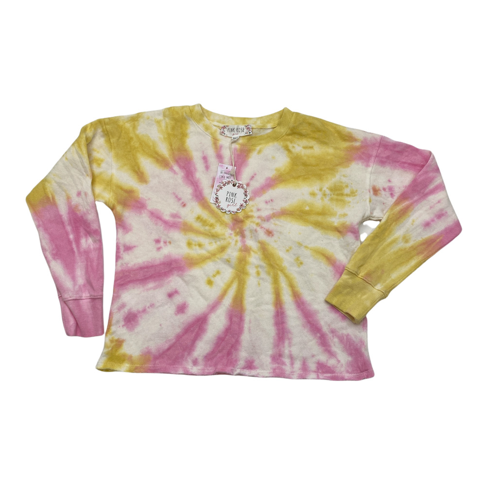 PINK ROSE Tie Dye Pullover Medium 10-12